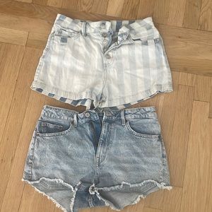 Two Jean shorts both size 7